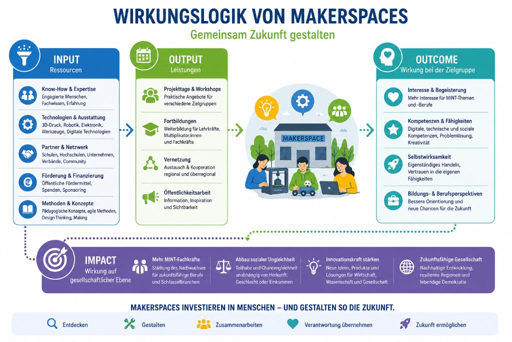 Grafik mit einem Kreislauf und rund um die wichtigen Worte Gemeinsam Zukunft Gestalten