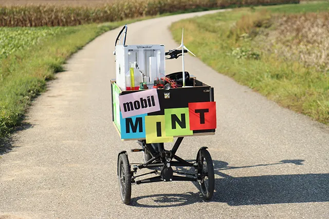 Das MINTmobil, ein klimafreundliches Dreirad