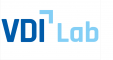 Logo des VDI Lab in blauen Tönen