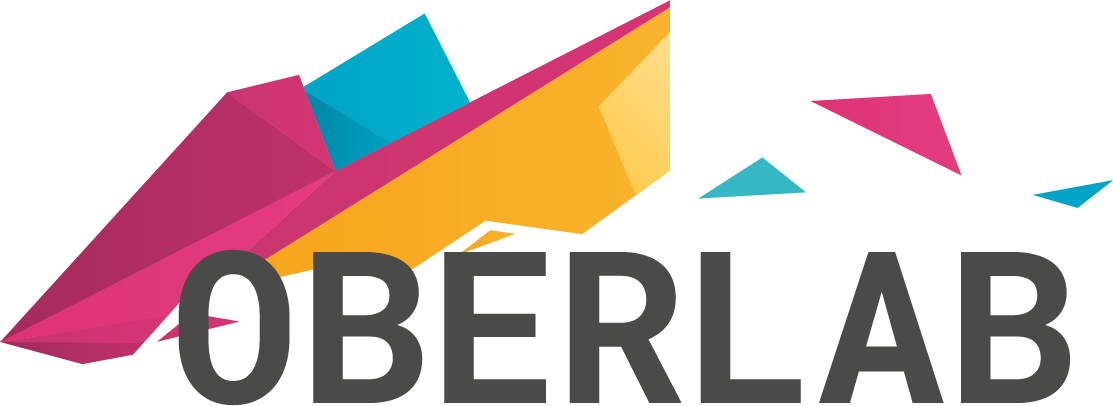 Logo OBERLAB mit geometrischen Formen