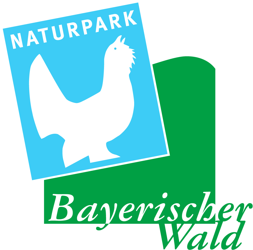 Logo des Naturparks Bayerischer Wald mit Auerhuhn