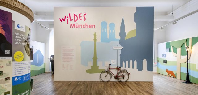 Wandbild mit Text Wildes München und Münchener Sehenswürdigkeiten
